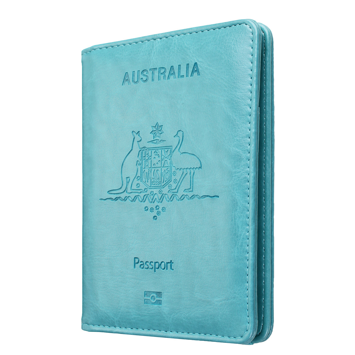 RFID Australian Passport Wallet Travel Passport ID Card Wallet Holder Cover RFID Blocking PU Leather Purse Case AU