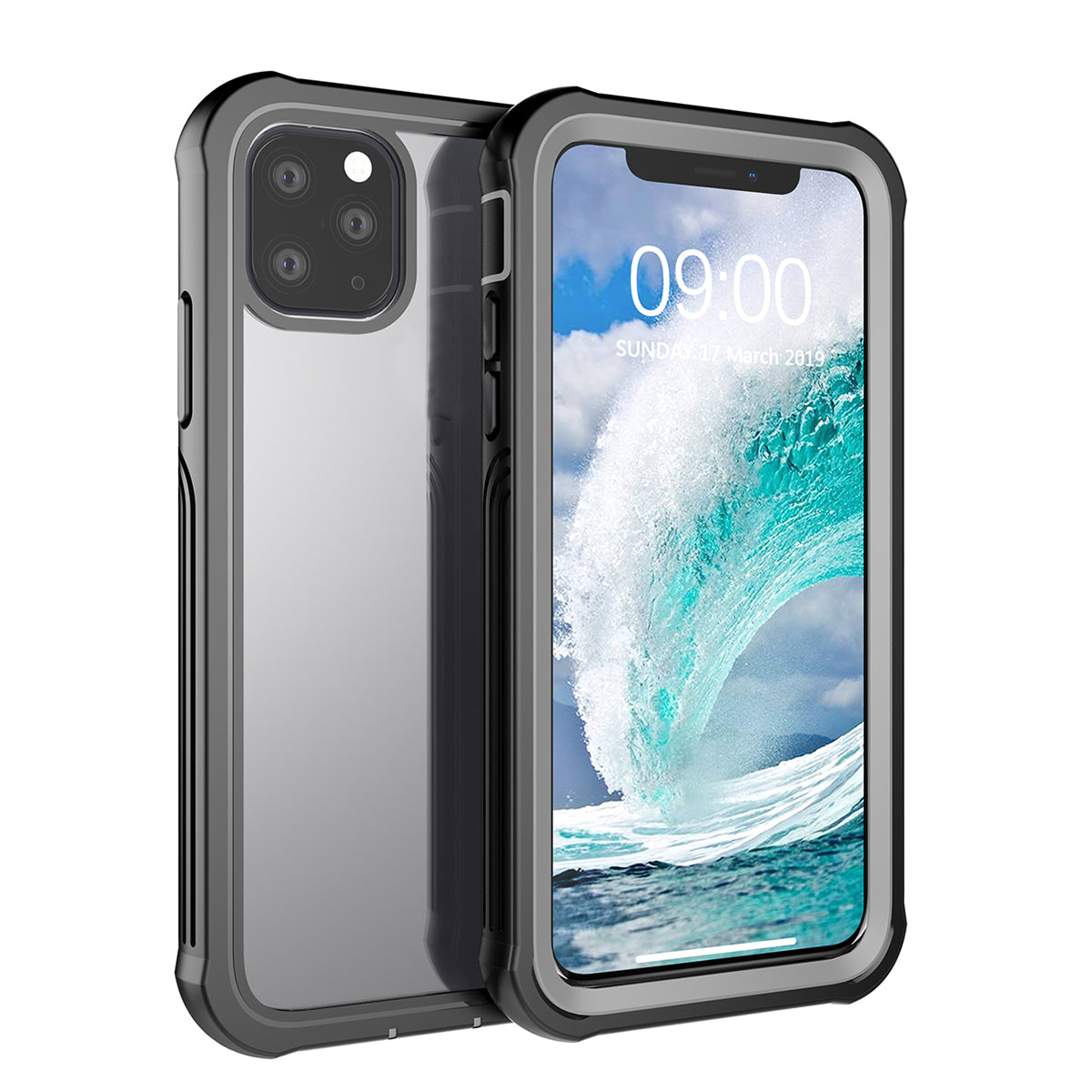 Rugged Shockproof Heavy Duty Case with Built-in Screen Protector for Apple iPhone 11 Pro Max / 11