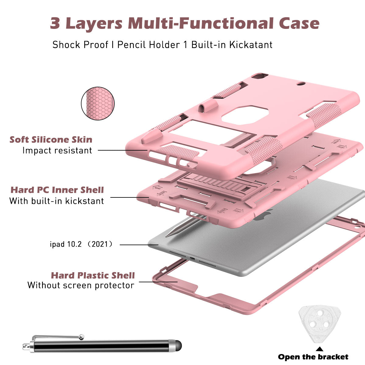 Heavy Duty Protective Case for iPad (7th, 8th, and 9th Generation)