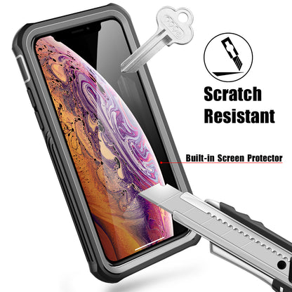 Rugged Shockproof Heavy Duty Case with Built-in Screen Protector for Apple iPhone 11 Pro Max / 11