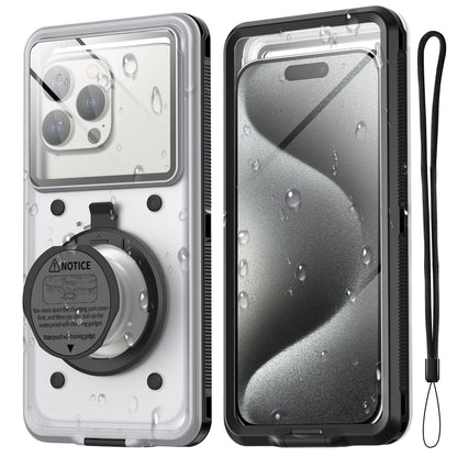 AICase Waterproof Universal Phone Case Self-Check Stand Diving Cover