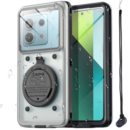 AICase Waterproof Universal Phone Case Self-Check Stand Diving Cover